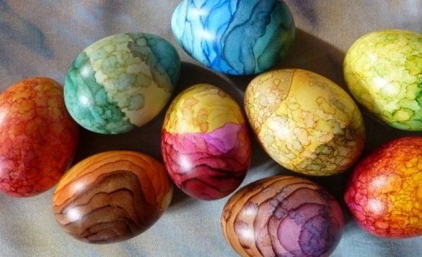 imagens-easter-eggs-ideas técnicas de pintura a cores criativamente