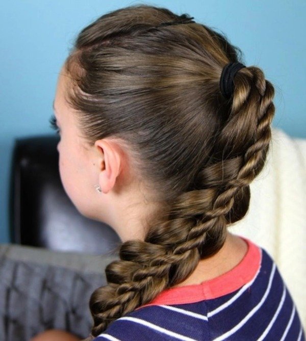 penteado tranças-rabo de cavalo-penteado feminino