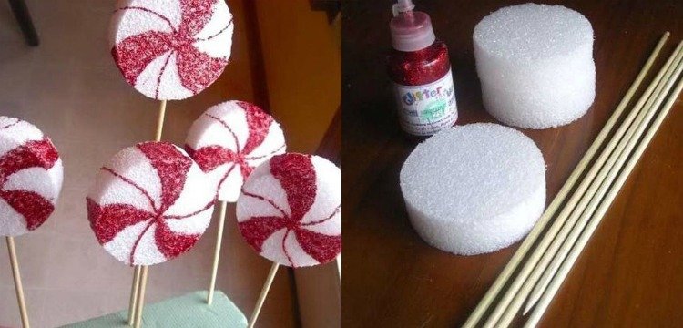 Craft-ideas-christmas-christmas-decorations-tinker-kids-candy-cane-lollipops