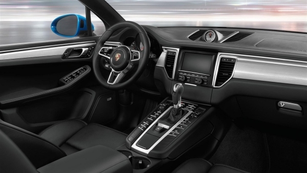 porsche macan console central monitorar volante multifuncional