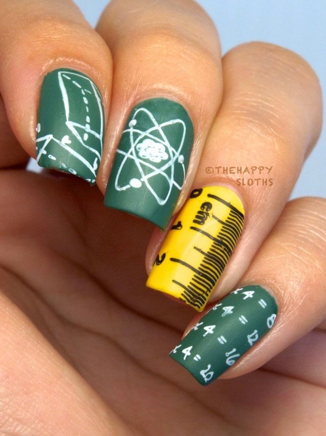 Nail-Design-Ideias-Escola-Motivos-Aulas de Química