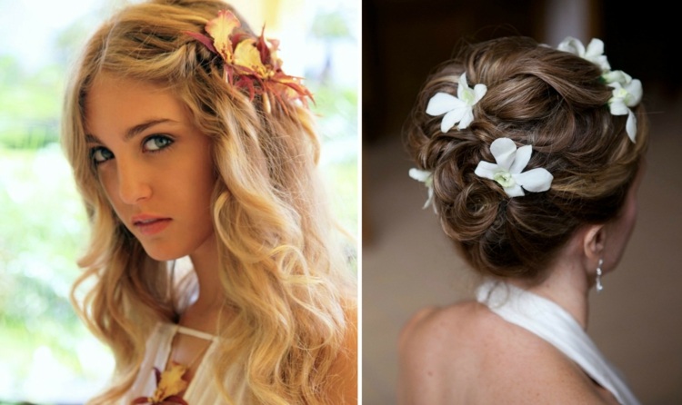 acessórios para o cabelo cambria orquídea casamento amarelo branco penteados de noiva