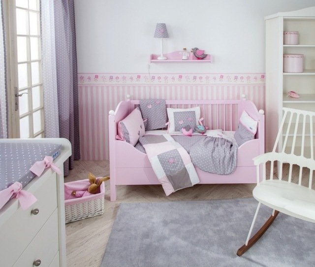 Idéias vivas-quarto infantil-cama loft-cores pastel-carpete-cinza