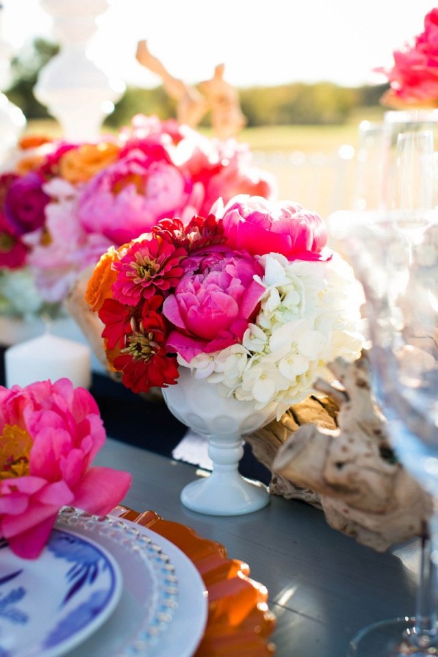 chique-decoração-buquê-porcelana-mesa-casamento