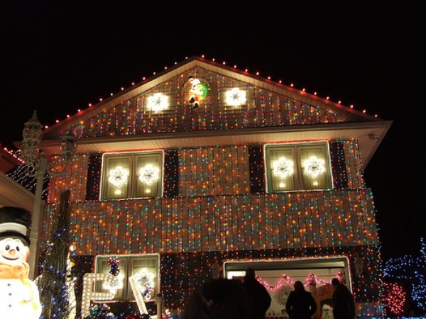 Decorações externas para faucher milhões de luzes de Natal