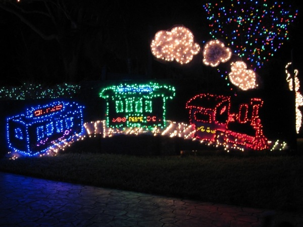 Decoração ao ar livre Natal família coágulo florida