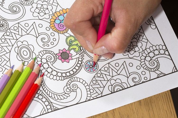 Desenhos para colorir para adultos para colorir - alívio do estresse - lápis para colorir