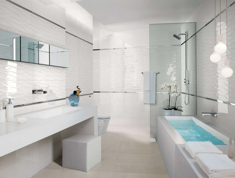 Banheiro-design-azulejos-branco-ideias-moderno-luminária