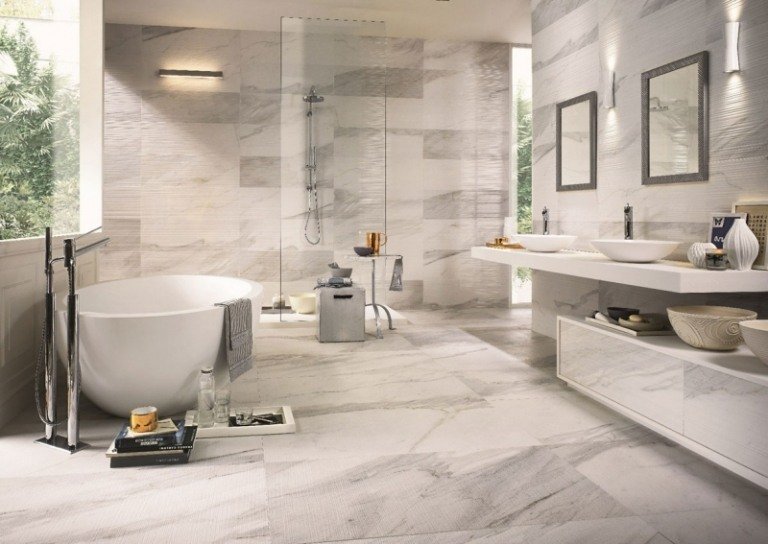 Banheiro design-tiles-white-modern-ideas-white-experience