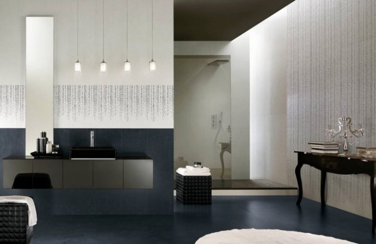 Banheiro design-tiles-classic-motifs-vertical-accent-le-rable