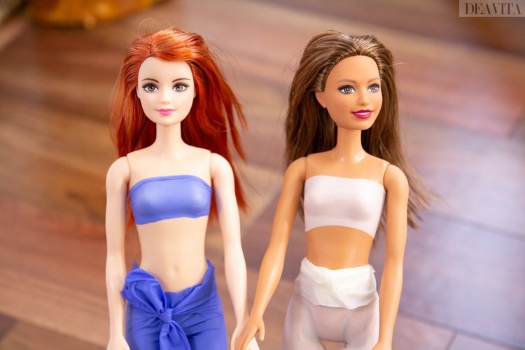 Faça a Barbie se vestir com balões