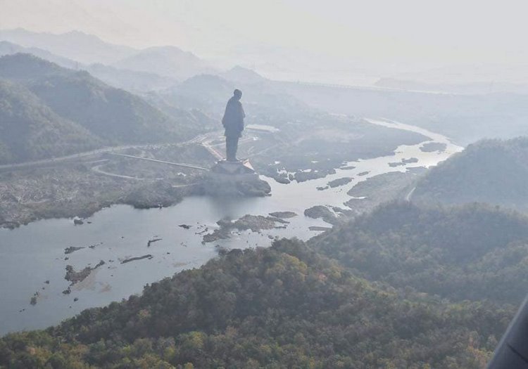 estátua mais alta do mundo projeto ilha vista aérea monumento monumento museu cordilheiras ilha do rio