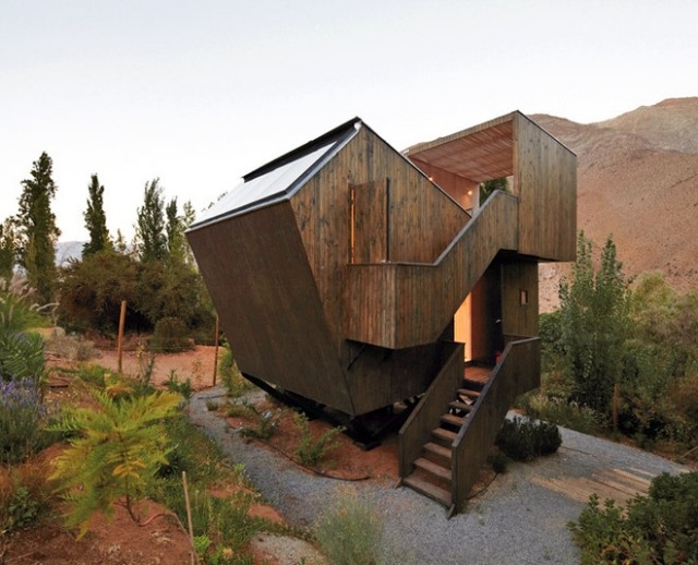 hotel elqui valley chile wood cabin design stargazing