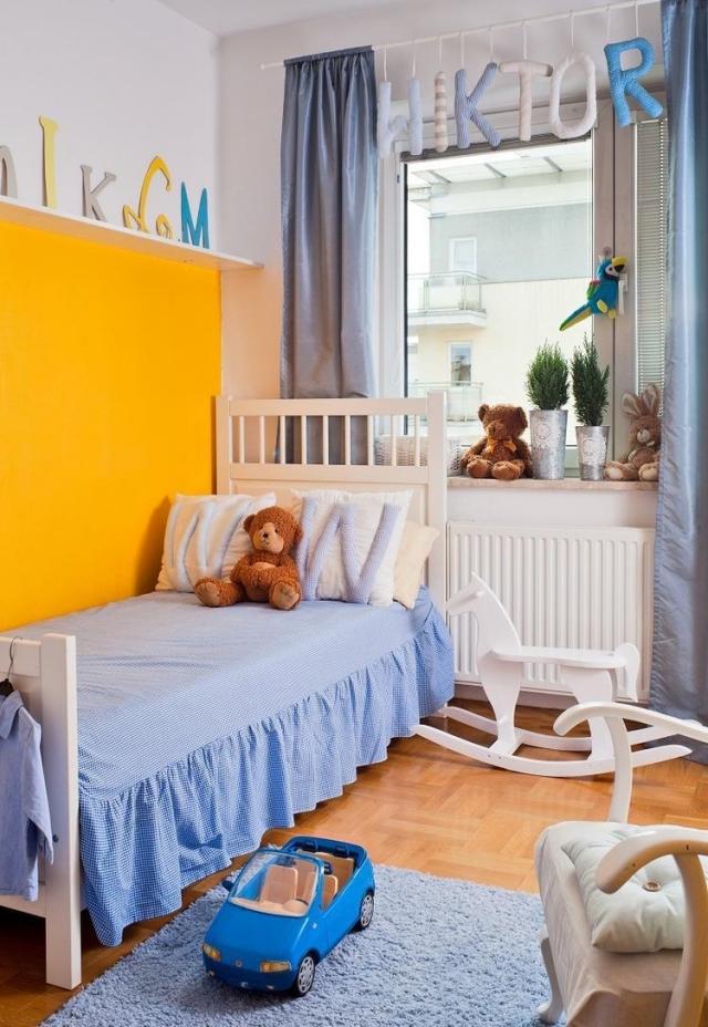 ideias-design-quarto infantil-parede-pintar-branco-amarelo