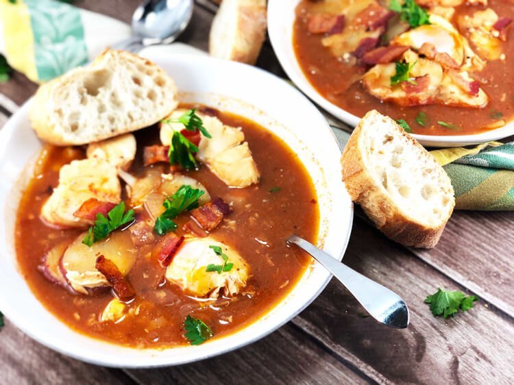 Sopa de peixe cozinha calorias em um relance diferentes receitas italianas, francesas e russas