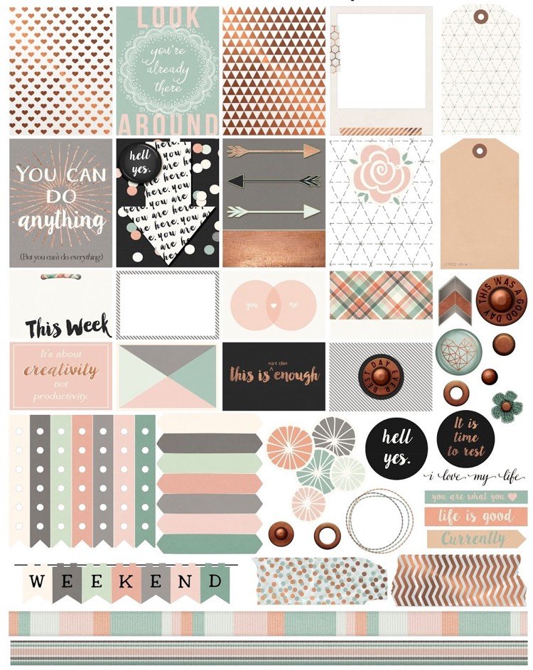 filofax-decorate-templates-print-free-rose-copper-green