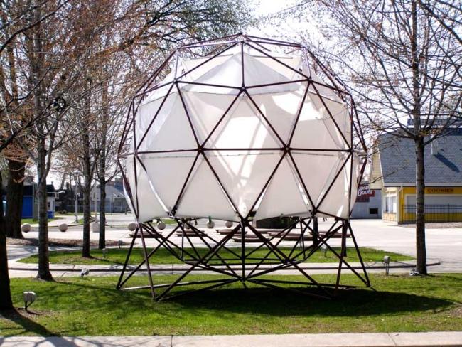 Geo-Living Green-Sphere House-Metal Frame Greenhouse