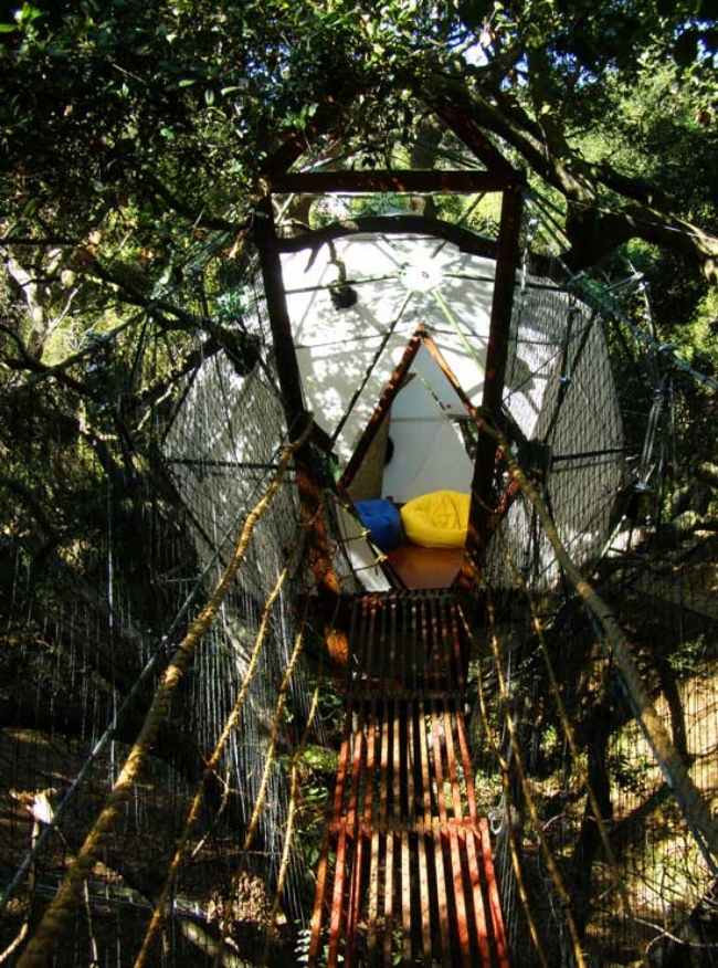 Pernoite em Wald-Tree Village construindo uma casa na árvore