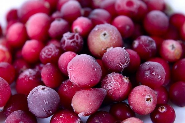 Frutas congeladas, morangos-framboesas, amoras, fonte de vitaminas