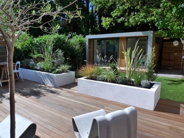 Planter Garden Design Ideas Jardins modernos do centro da cidade