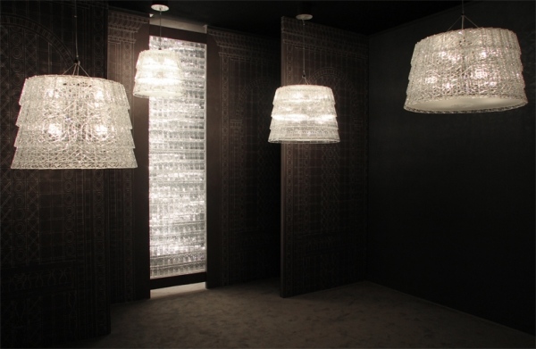 Lustre tuile de cristal-arik levy-baccarat destaques