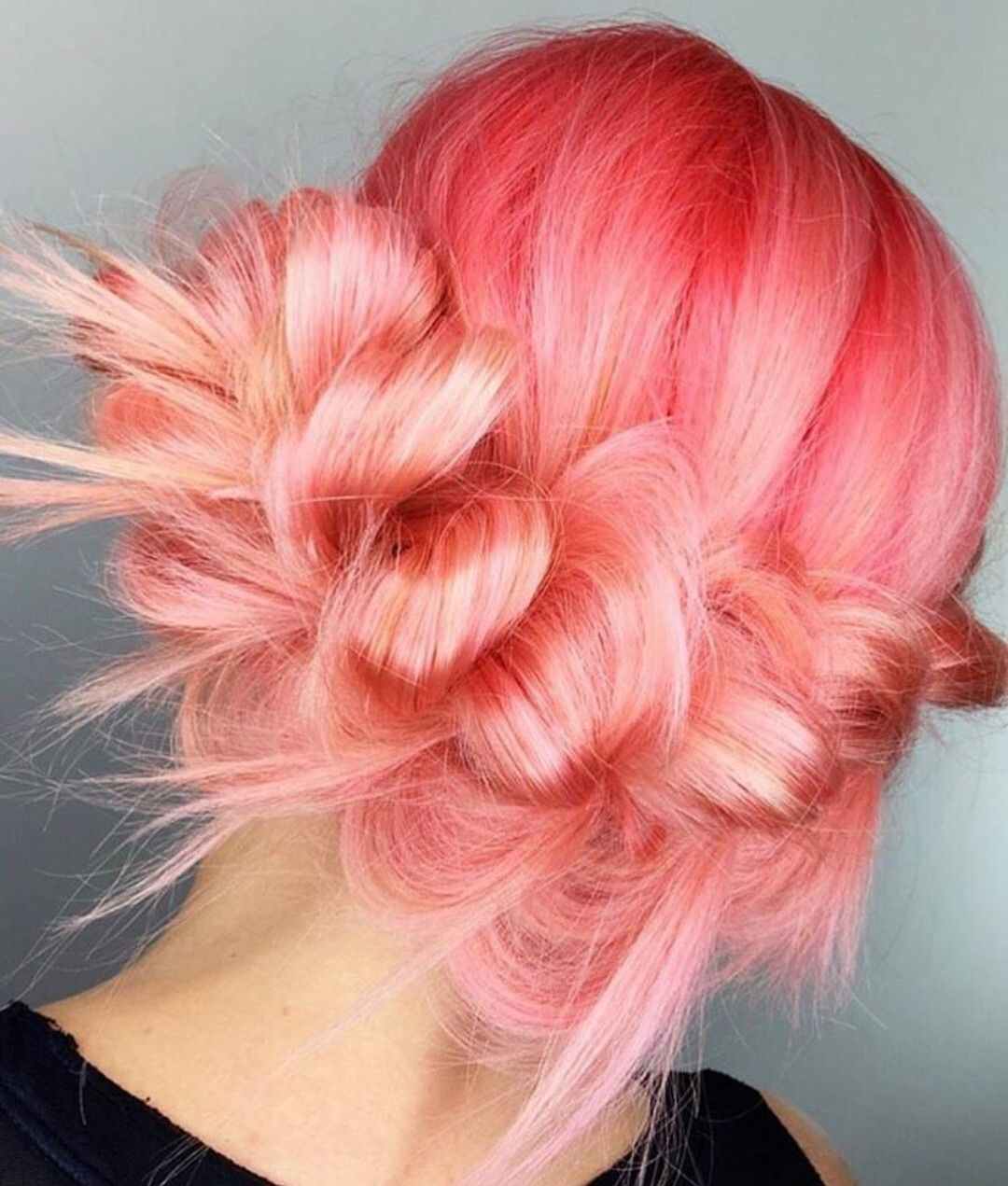 Living Coral Hair Cor de cabelo Tendências de cabelo no verão 2019 Ideias para penteados