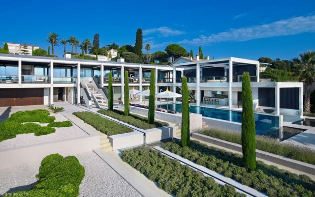 villa de férias de luxo frança área da piscina cobertura do solo thuja