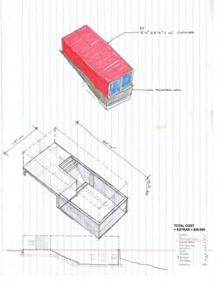 Plano de arquitetura de contêiner de Art Studio