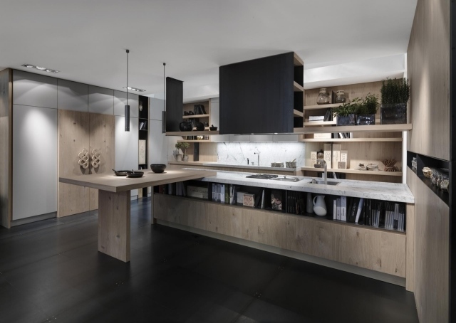 Cozinha folheada - carvalho design italiano - Castagna Cucine