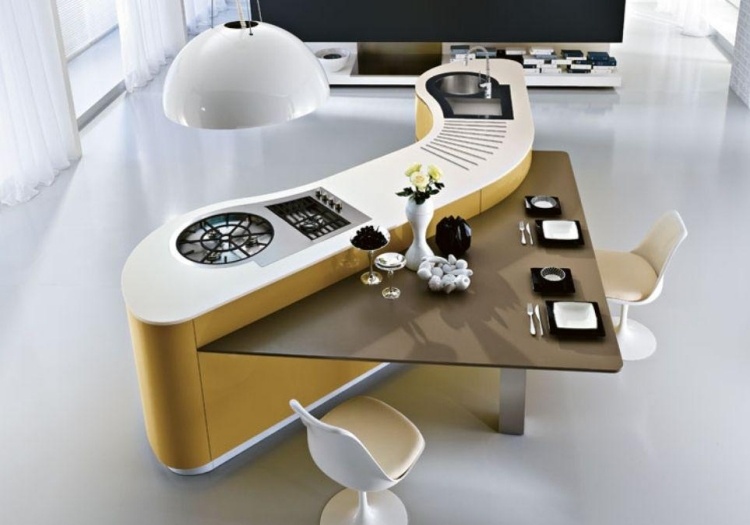 moderno-bolo-equipamento-oi-tecnologia-minimalista-branco-amarelo-mesa de jantar-triângulo-cozinha ilha