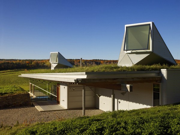 Fachada da Casa de Arquitetura Ecológica do Canadá