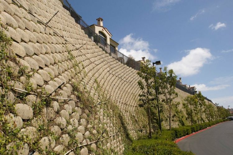 pedras de jardim de concreto verdura-grande-parede-plantio