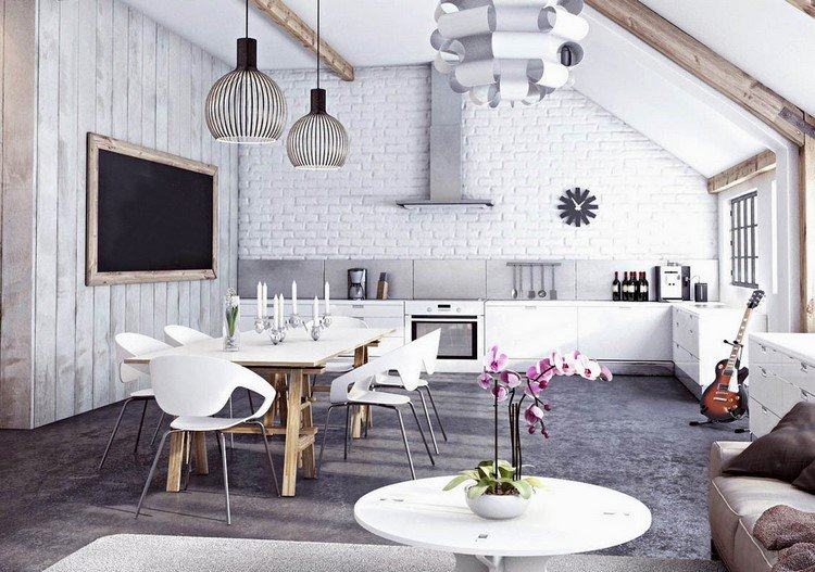 Os melhores estilos de móveis para 2016 -trends-Scandinavian-white-space living area.