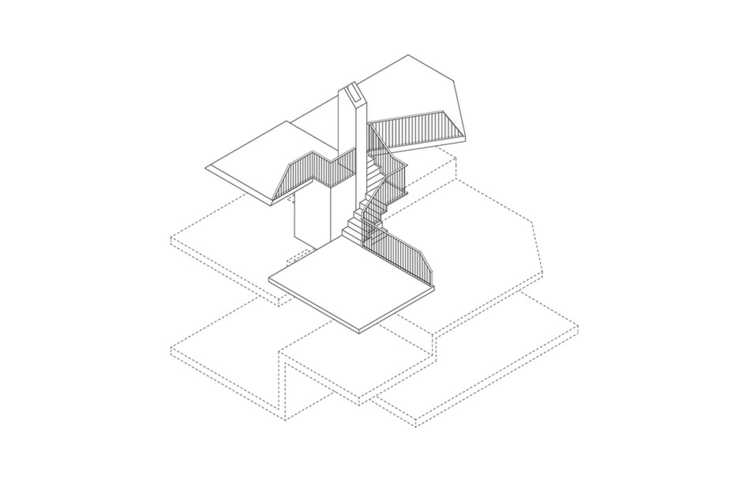 projetar escadas plano de projeto níveis de telhado de janela de casa