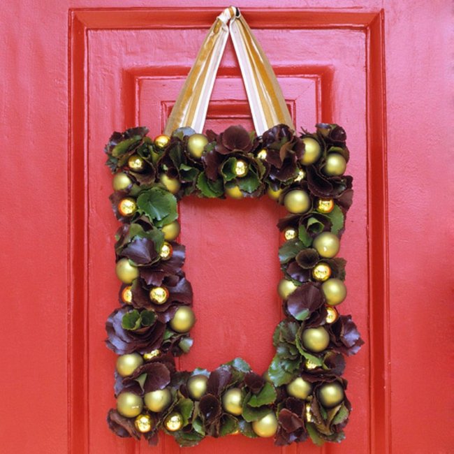 Frutas douradas para decoração de Natal